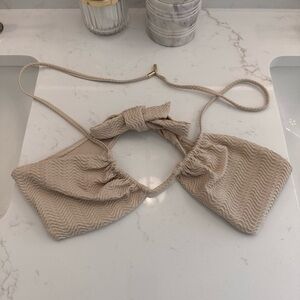 Monday Swimwear Cream Bikini Top